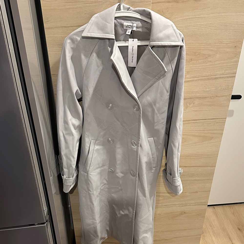 Women's Gray Leather Jacket